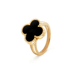 ¡®Glow¡¯CLOVER ONYX RING