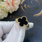 ¡®Glow¡¯CLOVER ONYX RING