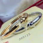 GlowPANTHERE SILVER OPEN BRACELET