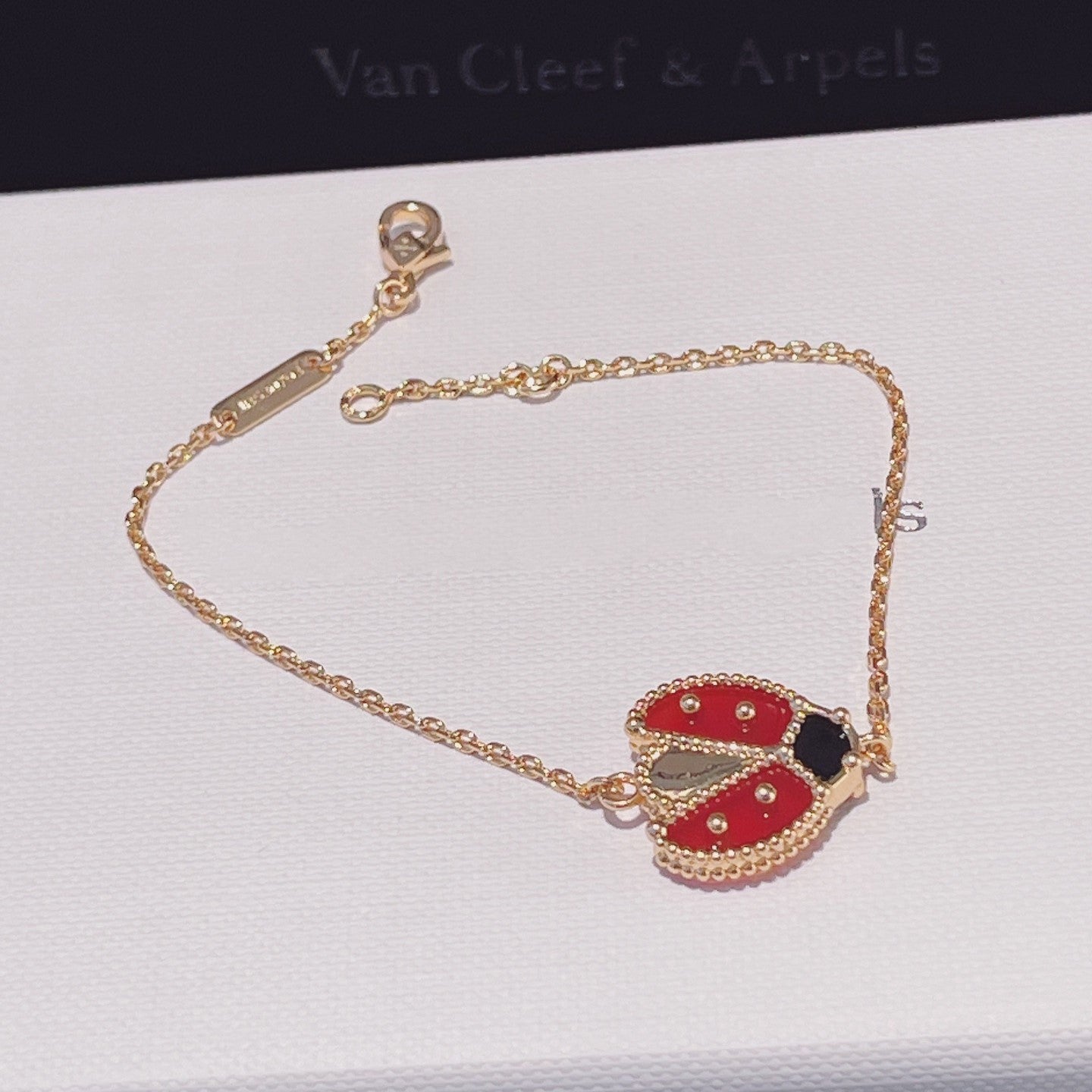 ¡®Glow¡¯LUCKY SPRING 1 MOTIF PINK GOLD BRACELET