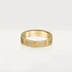 GlowLOVE RING 3.6MM DIAMOND PAVED