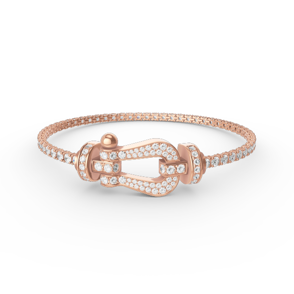 GlowFORCE  LARGE HORSESHOE FULL DIAMOND TENNIS BRACELET